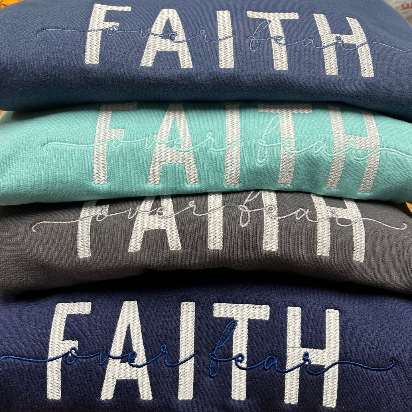 FAITH over fear Crewneck Sweatshirt