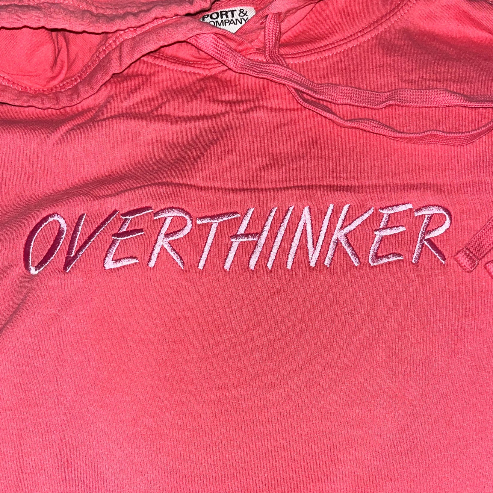 Overthinker Embroidered Hoodie – 49+Pine Collections