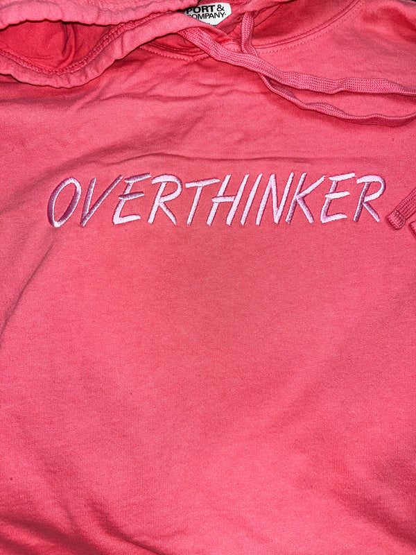 Overthinker Embroidered Hoodie – 49+Pine Collections