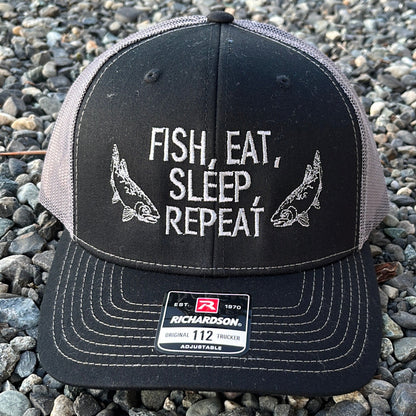 Fish, Eat, Sleep Trucker Hat