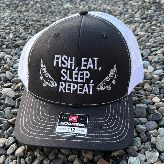 Fish, Eat, Sleep Trucker Hat