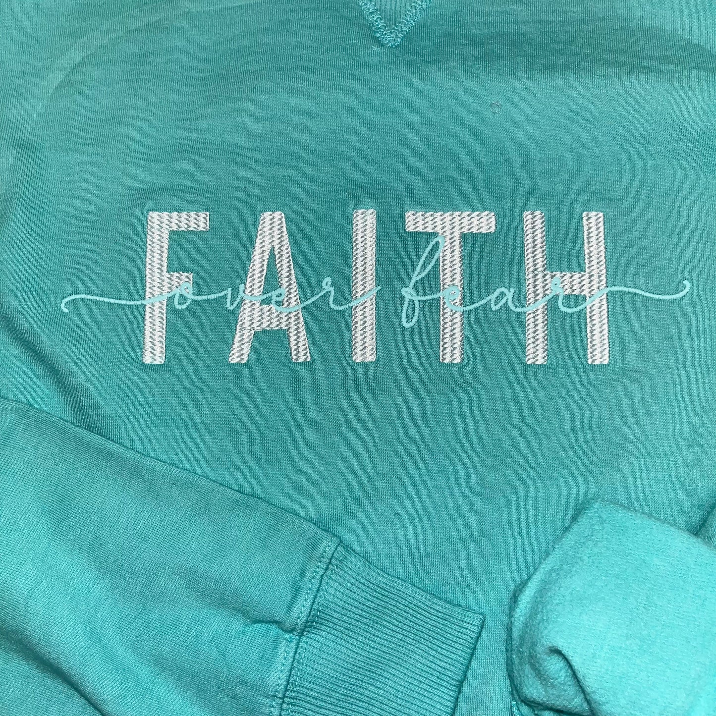 FAITH over fear Crewneck Sweatshirt
