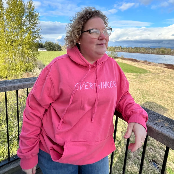 Overthinker Embroidered Hoodie – 49+Pine Collections