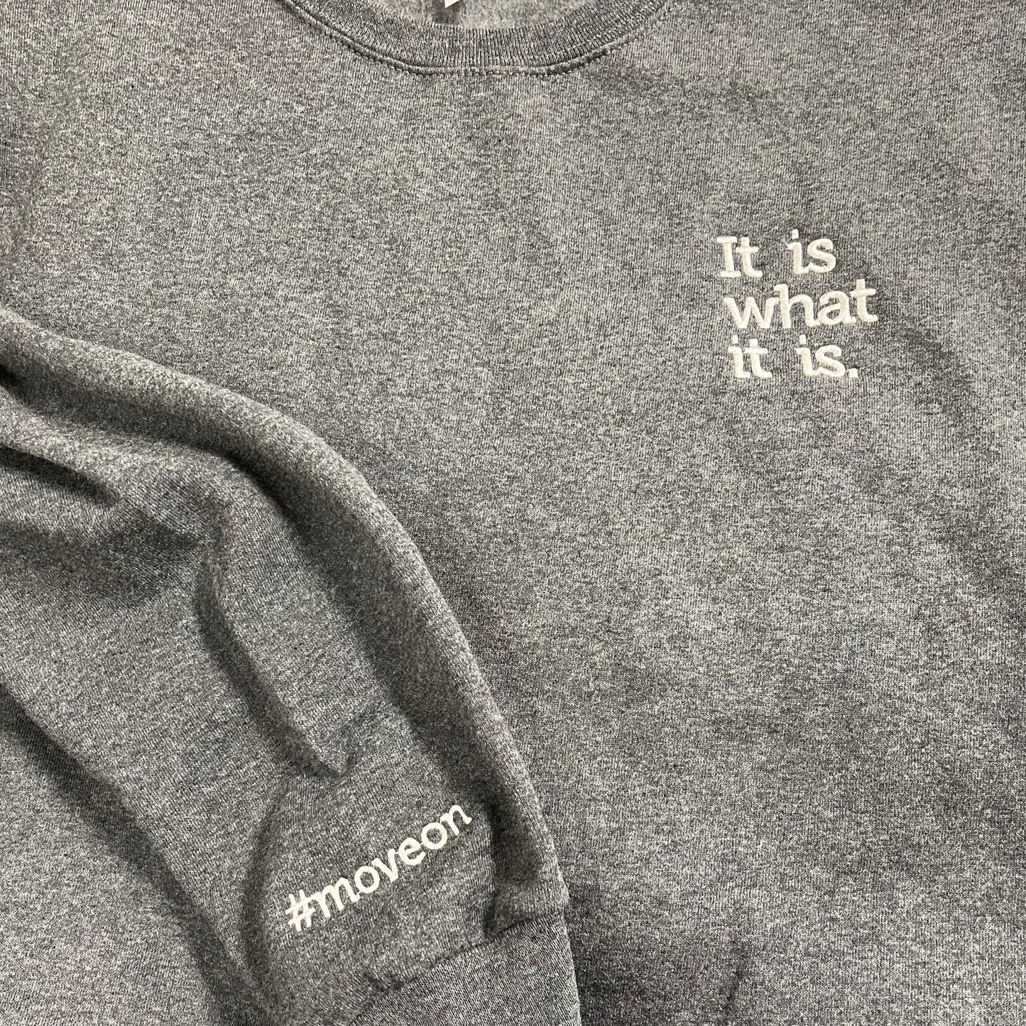 It is what it is. Crewneck