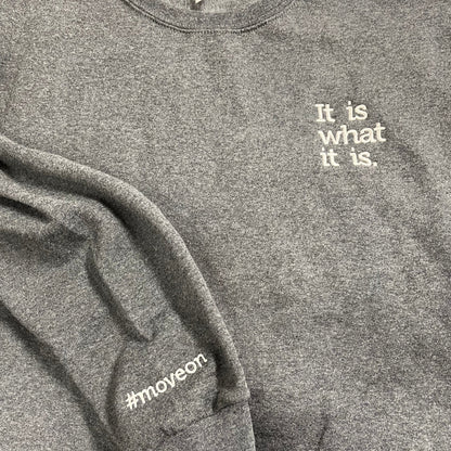 It is what it is. Crewneck