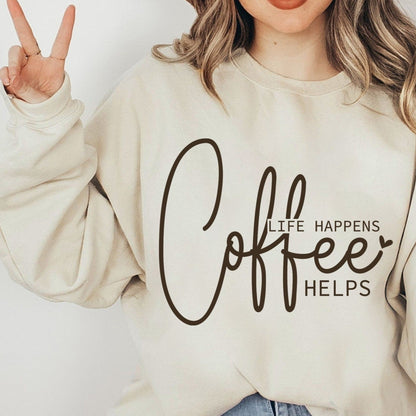 Coffee Helps Crewneck
