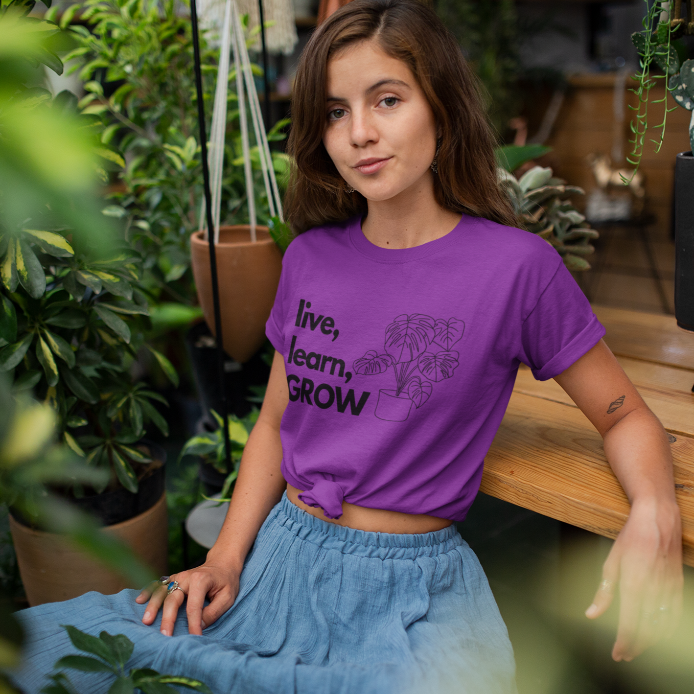 Live, Learn, GROW Tee